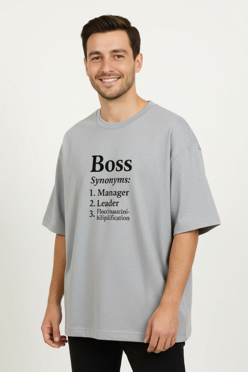Unisex Oversized Cotton Boss Synonyms T-shirt