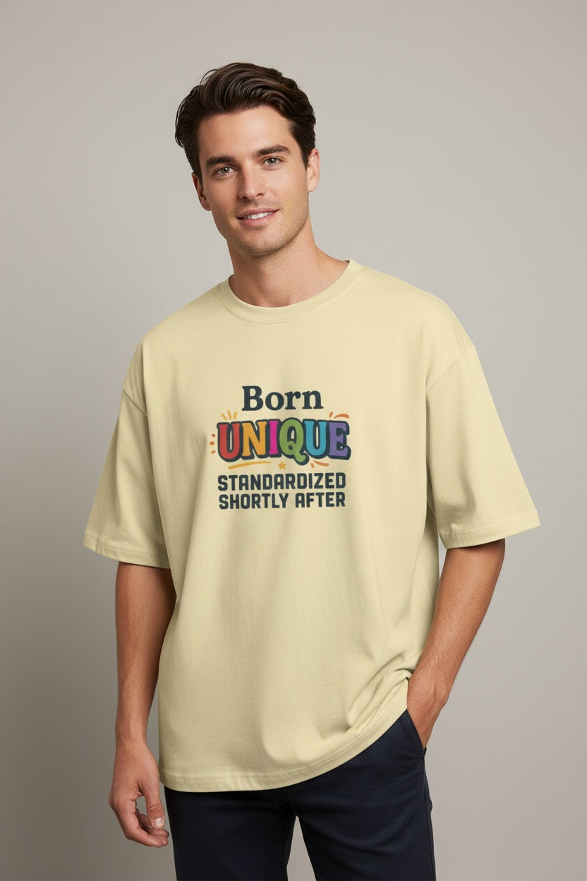 Unisex Oversized Cotton Unique Typography T-shirt
